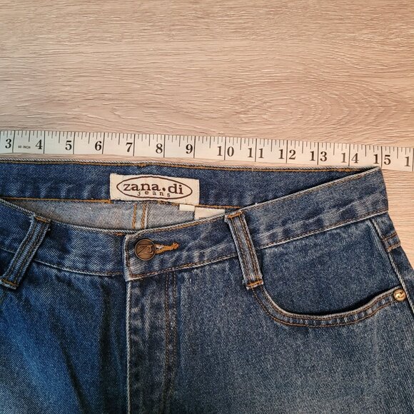 Vtg Zana Di Jeans Size 9 10 Flare High Rise Dragon Fly Embroidered 80's 90's - Picture 6 of 10